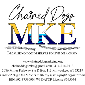 Chained Dogs MKE Inc signature. 2086 Miller Parkway, Ste D Box 113, Milwaukee, WI 53219. Phone: 414-214-0113.